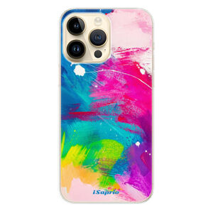 Odolné silikónové puzdro iSaprio - Abstract Paint 03 - iPhone 14 Pro Max