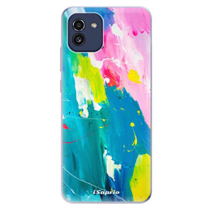 Odolné silikónové puzdro iSaprio - Abstract Paint 04 - Samsung Galaxy A03