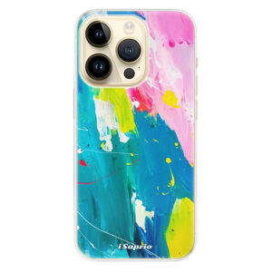 Odolné silikónové puzdro iSaprio - Abstract Paint 04 - iPhone 14 Pro