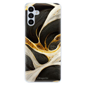 Odolné silikónové puzdro iSaprio - Black and Gold - Samsung Galaxy A13 5G
