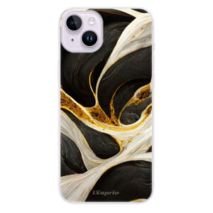Odolné silikónové puzdro iSaprio - Black and Gold - iPhone 14 Plus