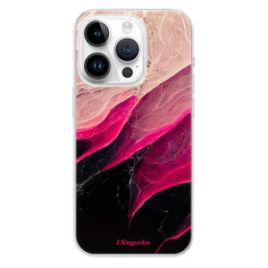 Odolné silikónové puzdro iSaprio - Black and Pink - iPhone 15 Pro