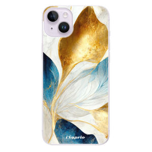 Odolné silikónové puzdro iSaprio - Blue Leaves - iPhone 14 Plus