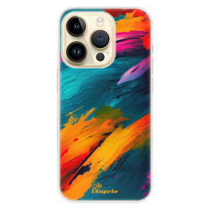 Odolné silikónové puzdro iSaprio - Blue Paint - iPhone 14 Pro