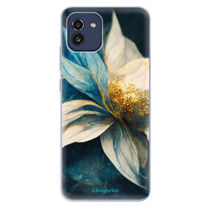 Odolné silikónové puzdro iSaprio - Blue Petals - Samsung Galaxy A03