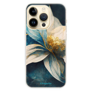 Odolné silikónové puzdro iSaprio - Blue Petals - iPhone 14 Pro