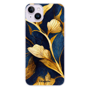 Odolné silikónové puzdro iSaprio - Gold Leaves - iPhone 14 Plus