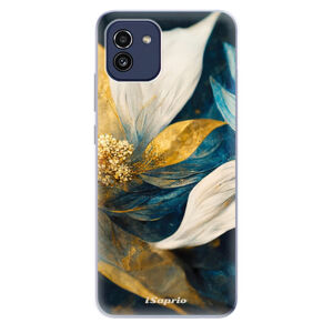 Odolné silikónové puzdro iSaprio - Gold Petals - Samsung Galaxy A03