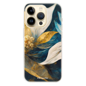 Odolné silikónové puzdro iSaprio - Gold Petals - iPhone 14 Pro