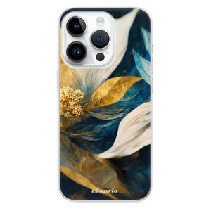 Odolné silikónové puzdro iSaprio - Gold Petals - iPhone 15 Pro