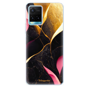 Odolné silikónové puzdro iSaprio - Gold Pink Marble - Vivo Y21 / Y21s / Y33s