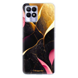 Odolné silikónové puzdro iSaprio - Gold Pink Marble - Realme 8i