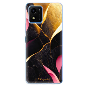 Odolné silikónové puzdro iSaprio - Gold Pink Marble - Vivo Y01