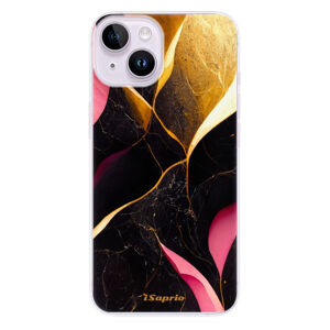 Odolné silikónové puzdro iSaprio - Gold Pink Marble - iPhone 14
