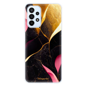 Odolné silikónové puzdro iSaprio - Gold Pink Marble - Samsung Galaxy A23 / A23 5G