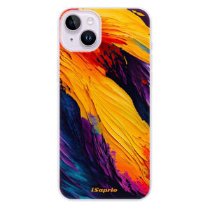 Odolné silikónové puzdro iSaprio - Orange Paint - iPhone 14 Plus