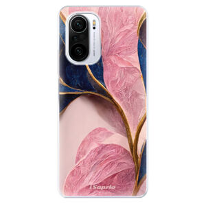 Odolné silikónové puzdro iSaprio - Pink Blue Leaves - Xiaomi Poco F3