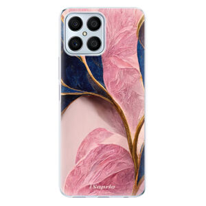 Odolné silikónové puzdro iSaprio - Pink Blue Leaves - Honor X8