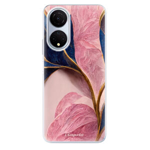 Odolné silikónové puzdro iSaprio - Pink Blue Leaves - Honor X7