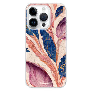 Odolné silikónové puzdro iSaprio - Purple Leaves - iPhone 15 Pro
