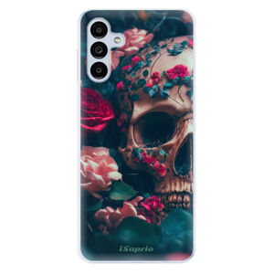 Odolné silikónové puzdro iSaprio - Skull in Roses - Samsung Galaxy A13 5G