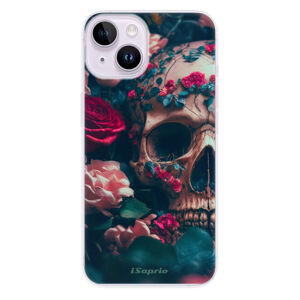 Odolné silikónové puzdro iSaprio - Skull in Roses - iPhone 14