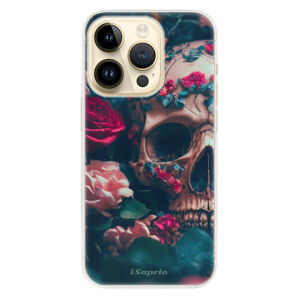 Odolné silikónové puzdro iSaprio - Skull in Roses - iPhone 14 Pro