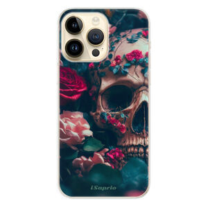 Odolné silikónové puzdro iSaprio - Skull in Roses - iPhone 14 Pro Max