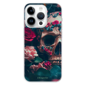 Odolné silikónové puzdro iSaprio - Skull in Roses - iPhone 15 Pro