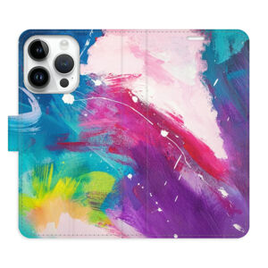Flipové puzdro iSaprio - Abstract Paint 05 - iPhone 15 Pro