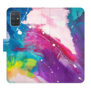 Flipové puzdro iSaprio - Abstract Paint 05 - Samsung Galaxy A71
