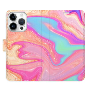 Flipové puzdro iSaprio - Abstract Paint 07 - iPhone 15 Pro