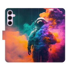 Flipové puzdro iSaprio - Astronaut in Colours 02 - Samsung Galaxy A35 5G