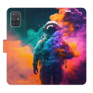 Flipové puzdro iSaprio - Astronaut in Colours 02 - Samsung Galaxy A71