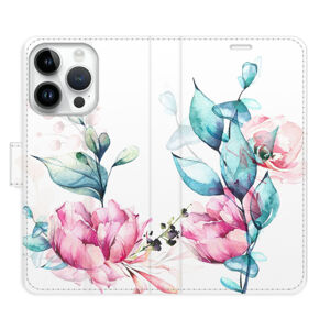 Flipové puzdro iSaprio - Beautiful Flower - iPhone 15 Pro