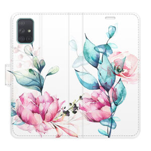 Flipové puzdro iSaprio - Beautiful Flower - Samsung Galaxy A71