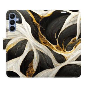 Flipové puzdro iSaprio - BlackGold Marble - Samsung Galaxy A25 5G