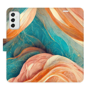 Flipové puzdro iSaprio - Blue and Orange - Samsung Galaxy M52 5G