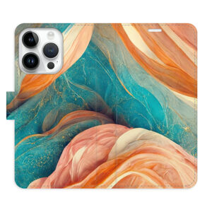Flipové puzdro iSaprio - Blue and Orange - iPhone 15 Pro