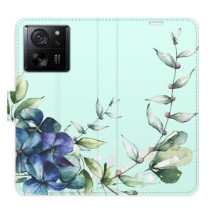 Flipové puzdro iSaprio - Blue Flowers - Xiaomi 13T / 13T Pro