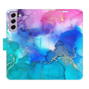 Flipové puzdro iSaprio - BluePink Paint - Samsung Galaxy S21 FE 5G