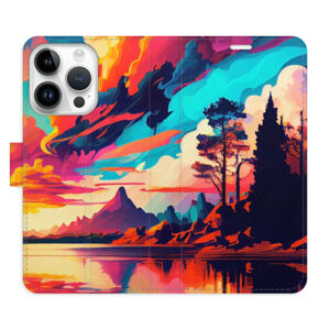 Flipové puzdro iSaprio - Colorful Mountains 02 - iPhone 15 Pro
