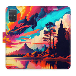 Flipové puzdro iSaprio - Colorful Mountains 02 - Samsung Galaxy A71