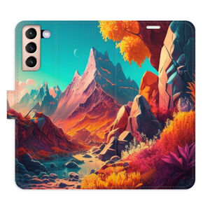 Flipové puzdro iSaprio - Colorful Mountains - Samsung Galaxy S21