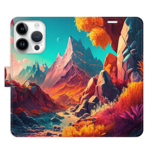 Flipové puzdro iSaprio - Colorful Mountains - iPhone 15 Pro