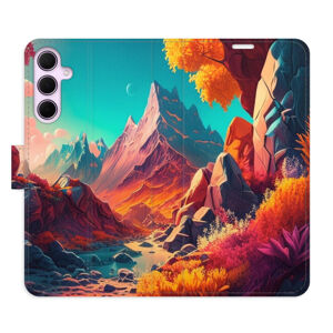 Flipové puzdro iSaprio - Colorful Mountains - Samsung Galaxy A35 5G