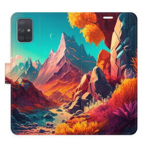 Flipové puzdro iSaprio - Colorful Mountains - Samsung Galaxy A71