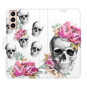 Flipové puzdro iSaprio - Crazy Skull - Samsung Galaxy S21