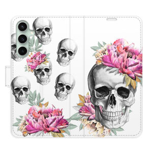 Flipové puzdro iSaprio - Crazy Skull - Samsung Galaxy S23 FE