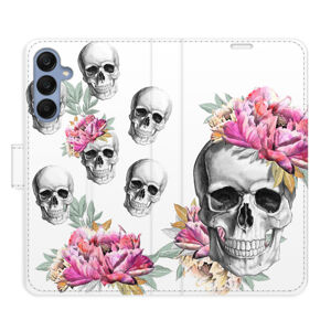 Flipové puzdro iSaprio - Crazy Skull - Samsung Galaxy A25 5G